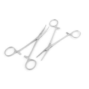 Instrumentos Quirúrgicos, Pinzas Kelly 5/12 14cm Curvas y Rectas, Acero Inoxidable Manual, Aprobadas por CE, Grado A+, Uso Hospitalario - Product Image 4