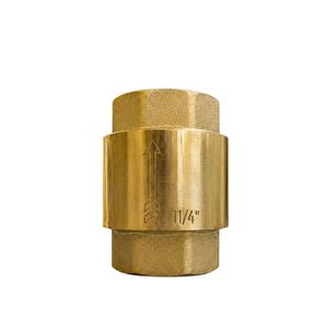 Vanne anti-retour verticale en laiton NRV 32 mm 1 1/4 pouce, robuste, pour prévenir le reflux de fluides dans les conduites verticales - Product Image 5