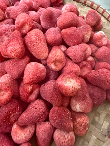 Fraises séchées congelées en tranches de l'usine du Vietnam pour garnitures de céréales, mélanges de yaourts, emballage en vrac pour la vente au détail et les collations - Product Image 1