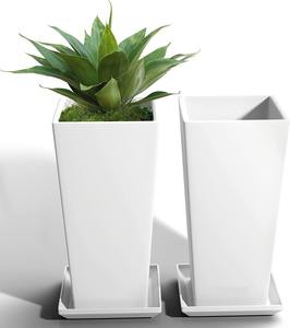 Pot de fleurs moderne en métal, jardinière en fer pour plantes d'intérieur et d'extérieur, jardin, balcon, patio, décoration de la maison - Product Image 3