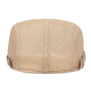 Wholesale Genuine Leather Flat <b>Cap</b> Premium Cowhide Ivy Driving Hat Bulk Custom OEM PU Leather Flat <b>Cap</b> <b>Vintage</b> Retro - Product Image 2