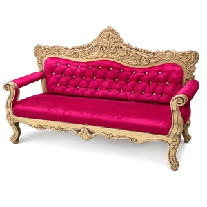 โซฟาแต่งงานเชอร์รี่แบบสองที่นั่ง โซฟาแต่งงานสไตล์เอเชีย โซฟาเพชร งานแกะสลักด้วยมืออย่างประณีต เฟอร์นิเจอร์ฝรั่งเศส เฟอร์นิเจอร์งานแต่งงาน ชุดโซฟา - Product Image 1