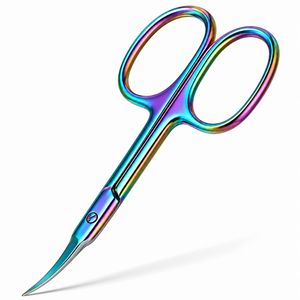 Ciseaux à cuticules en acier inoxydable avec logo personnalisé, revêtement en titane, outil professionnel pour enlever les peaux mortes, fournitures de manucure - Product Image 1