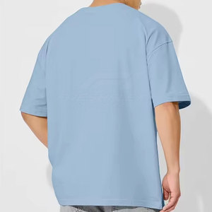 เสื้อยืดคอตตอน 100% ดีไซน์ใหม่ล่าสุด สวมใส่สบาย พิมพ์โลโก้ได้ตามต้องการ ทรงโอเวอร์ไซส์ ระบายอากาศได้ดี น้ำหนักเบา ราคาขายส่ง - Product Image 2