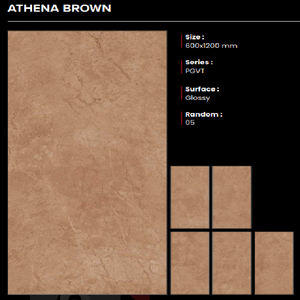 Azulejos de Porcelana Brillante de Primera Calidad, 600x1200mm, Marca CLAYTON CERAMIC, Garantía de 3 Años, Antideslizantes, Hechos en Gujarat - Product Image 1