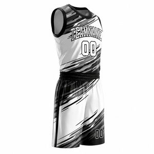 Maillot de basket-ball personnalisable 100% polyester avec impression par transfert thermique, sans manches, unisexe, adulte, fabriqué au Pakistan - Product Image 1