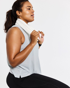 เสื้อกล้ามผู้หญิงคุณภาพสูง ผ้าฝ้าย ออกแบบได้ตามต้องการ ระบายอากาศดี ผลิตจากโรงงาน สีพื้น สำหรับออกกำลังกายในฤดูร้อน บริการ OEM - Product Image 6