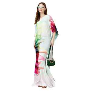 Vestido Kaftan Elegante para Mujer – Kaftan Holgado Estampado para la Colección de Verano - Product Image 1