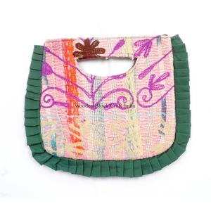 Fashionable Bohemian Style Designer Women kantha Clutch Messenger Shoulder Bag Handmade Lightweight Large Travel Daily - Product Image 1