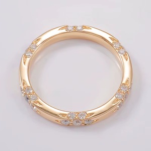 ZAWO HOUSE 925 Sterling Silver Unique Pave Setting Moissanite Engagement Ring 14k Gold Plated Rose Gold Plated Luxury Vintage - Product Image 5