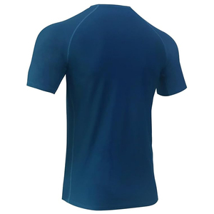 Custom Logo Men Compression <b>T</b> Shirt Rash Guard Short Sleeve Swim Shirt UV Protection Wholesale Supplier - Product Image 4