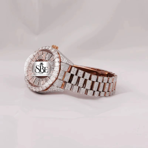 Reloj de Diamantes de Diseño de Lujo con Movimiento Mecánico Automático y Brazalete de Acero Inoxidable para Uso en la Oficina, Disponible para Pedidos al por Mayor - Product Image 2