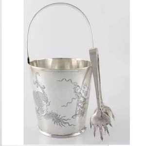 Seau à glace en métal de qualité supérieure pour la maison et la restauration, provenant d'un fournisseur indien, personnalisable, conteneur à glace pour bar - Product Image 3