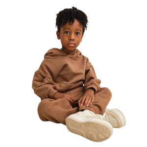 Ensemble de survêtements d'hiver personnalisés en coton biologique 100 % pour enfants, pull à manches longues, pour filles, garçons et bébés - Product Image 5