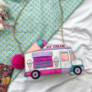 Nuevo Bolso Bandolera Vintage de Moda para Mujer, Diseño Personalizado con Estampado de Autobús, Cierre de Cremallera para Uso Diario en Verano e Invierno - Product Image 1