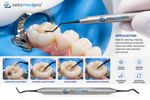ไม้พายขูดเรียบสองด้าน สแตนเลสสตีล สำหรับงานฟื้นฟูฟัน Zetomed Pro - Product Image 6
