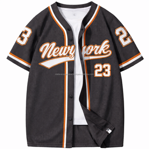 Camiseta de Béisbol Reversible de Doble Capa, Costuras Planas, Paneles de Malla Ventilada, Nombre y Número Personalizados, Camiseta de Béisbol OEM - Product Image 1