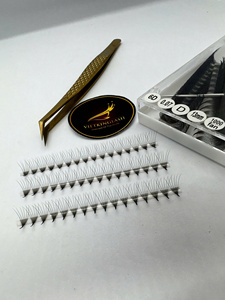 ขนตาปลอมแบบแฮนด์เมด Ultra Speed Easy Fan ขนาดผสม 3D-6D ผลิตจาก PBT ของเกาหลี ความหนา 0.05 มม. - Product Image 4