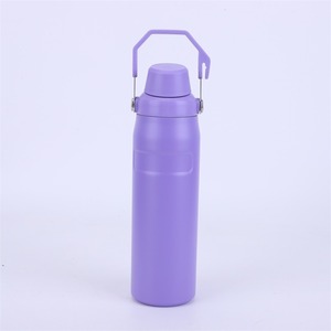 Bouteille d'eau isotherme classique en acier inoxydable de 16 oz, 24 oz, 36 oz, écologique, anti-fuite, avec poignée et couvercle - Product Image 1