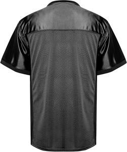 Camiseta de Fútbol Americano Personalizada con Diseño Sublimado, Malla de Poliéster Ligera, Ajuste Atlético OEM, Uniforme de Juego de Manga Corta al por Mayor - Product Image 3