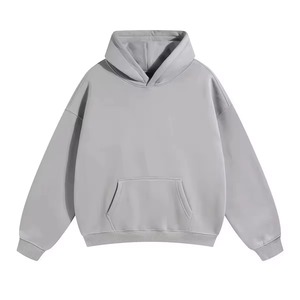 เสื้อฮู้ดดี้สั่งทำขายส่งสำหรับผู้ชายและผู้หญิง ทรงโอเวอร์ไซส์ ผ้าฝ้ายฟลีซ ผลิตแบบ OEM แบรนด์ส่วนตัว เสื้อสตรีทแวร์จากโรงงาน - Product Image 2