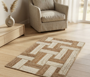 Alfombra Rectangular Tejida a Mano de Yute Natural Antideslizante, Estilo Bohemio, para Uso Doméstico y Comercial - Product Image 5