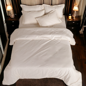 Ensemble de draps blancs crème classiques avec taies d'oreiller douces, literie confortable et durable pour une chambre élégante, confort et style. - Product Image 2
