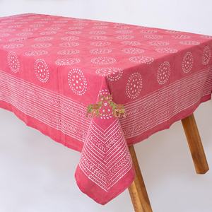 Manteles de comedor con estampado Dabu hechos a mano, fabricantes de manteles 100% algodón para hoteles, cubiertas de mesa personalizadas para fiestas - Product Image 6