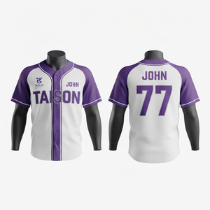 Unisex Softball Jersey 140g Moisture Wicking Anti-Bacterial Breathable Polyester Mesh <b>White</b> for Raglan Style Custom Team Logo - Product Image 1
