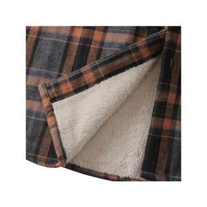 Camisas de Franela a Rayas para Hombre, 100% Algodón Transpirable de Alta Calidad, Tela Suave, Estilo Sostenible, Nueva Colección Antiarrugas, Gran Venta - Product Image 5