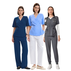 Tenues d'infirmières élégantes VN FACTORY, ensembles de blouses médicales pour femmes, costumes médicaux pour hommes, vêtements d'hôpital pour médecins et infirmières, faible quantité minimum de commande. - Product Image 1