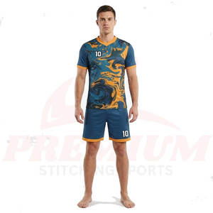 Fabricante de Uniformes de Fútbol Personalizados, Conjunto de Camiseta y Pantalones Cortos de Fútbol con Impresión de Logotipo - Product Image 2