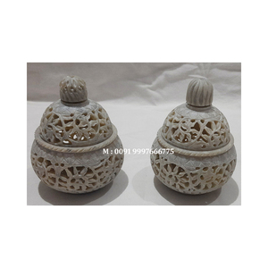 สินค้าทำมือใหม่ แกะสลักจากหินสบู่ธรรมชาติ ลายดอกไม้แฮนดิ คุณภาพดี สำหรับตกแต่งและขายต่อเพื่อเป็นของขวัญ - Product Image 3