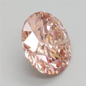 Diamante sintético rosa de corte redondo, cultivado en laboratorio, certificado por IGI, para anillo de compromiso personalizado, de 1 a 5 quilates, claridad VVS2. - Product Image 2