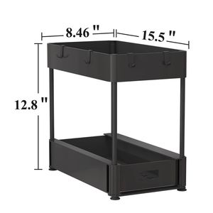 2 Ensembles d'Organiseurs de Tiroirs pour Cuisine et Salle de Bain, Solution de Rangement et d'Organisation Sous Évier - Product Image 3