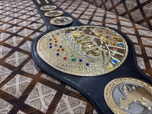 เข็มขัดแชมป์ IWGP ชุบทอง ประดับด้วยเพชรเทียมและอัญมณีหลากสี น้ำหนักเบา 1 ชิ้น เข็มขัดแชมป์ MMA สำหรับทุกเพศ - Product Image 3