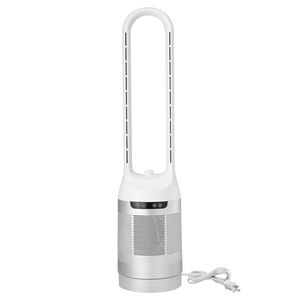 Ventilateur tour AI sans pales haute vitesse 14,76 pi/s avec oscillation à 65 degrés, 12 vitesses, 4 modes, minuterie 8H, ventilateur sur pied - Product Image 1