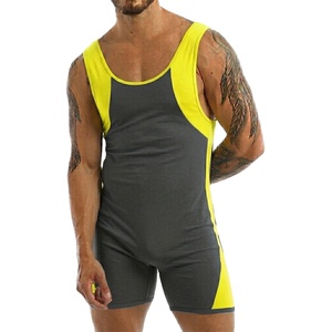 Custom Logo Heat Transfer Printing Unisex Wrestling Singlet Stretch Lightweight Durable Breathable Wholesale Rate Custom Design - Product Image 1