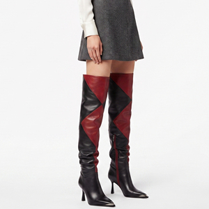 Premium Quality Women Over-The-<b>Knee</b> Boots Custom Design Women Leather Thigh Booties Waterproof Women Leather Over-The-<b>Knee</b> Boot - Product Image 1