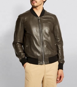 <b>jacket</b> for <b>men</b> 2026 Premium Quality <b>Men's</b> <b>Racer</b> Leather <b>Jacket</b> Wholesale Genuine Leather <b>Jackets</b> for <b>Men</b> - Product Image 1