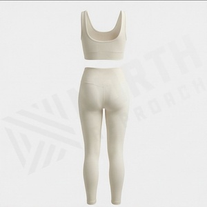 Vêtements de sport pour femmes en tissu extensible assurant un ajustement parfait, ensembles de sport, technologie de séchage rapide, yoga, course à pied, vêtements de sport actifs - Product Image 2