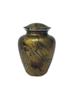Urnas de latón conmemorativas tradicionales para cenizas humanas Recuerdo duradero para cremación o entierro Suministros funerarios - Product Image 6