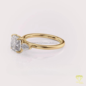 Anillo de Compromiso de Moissanita Moderno para Mujer, Suministro Directo de Fábrica, con Aspecto Elegante para Uso Diario, Disponible al Mejor Precio - Product Image 6