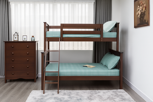 เตียงสองชั้นไม้สนสีขาว ดีไซน์ทันสมัย ประหยัดพื้นที่ เฟอร์นิเจอร์ห้องนอน - Product Image 6