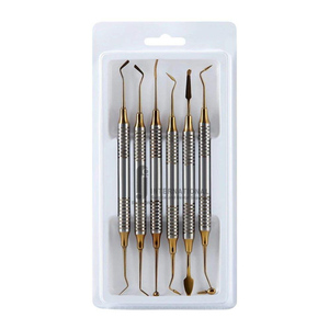 Juego de 6 Instrumentos Manuales de Alta Calidad para Relleno de Resina Dental, Espátula de Relleno de Resina, Recubrimiento de Titanio, Agarre Ergonómico - Product Image 6