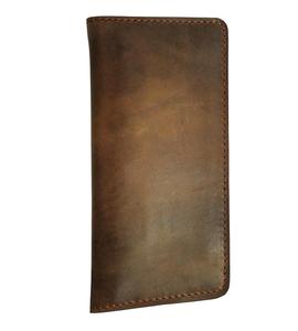 Carteras de Cuero Genuino Ligeras y Largas de Alta Calidad Hechas en Fábrica para Hombre con Diseño de Logotipo Personalizado Precios al por Mayor Nuevas - Product Image 1