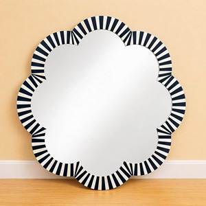Best Quality Modern Design Bone Inlay Mirror Wood Resin Wall Decorative <b>Frame</b> for Bathroom for Wedding Bar Mitzvah - Product Image 2