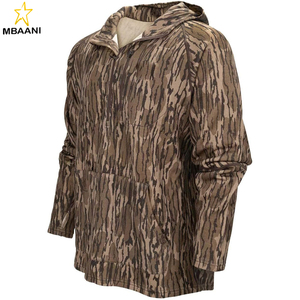 Men's <b>Camo</b> 1/2 Zip Merino Hoodie <b>Jacket</b> - Product Image 2