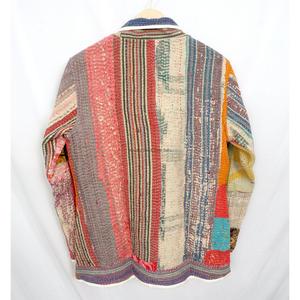 Hand-Stitched Cotton <b>Kantha</b> <b>Jacket</b> for Women Embroidered vintage Design with Elegant <b>Kantha</b> Embroidery <b>jacket</b> for women - Product Image 6