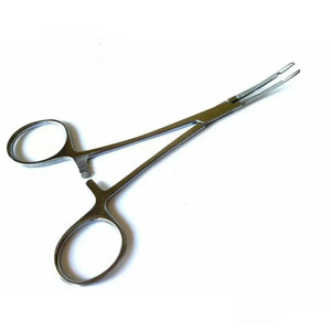 Stainless Steel Dermal Anchor Holder Body <b>Piercing</b> Forceps With 1.6 mm Hole For Jewelry Placement And Changing - Product Image 1